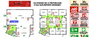 Plan d'évacuation et signalétique obligatoire