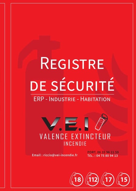 Registre de sécurité VEI Incendie